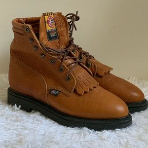 Vintage Justin Roper Work boots. Never worn, Size 8